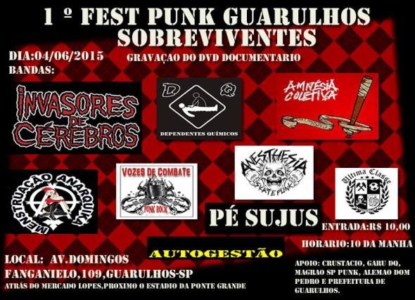 4 de junho de 2015 - 1º Fest Punk Guarulhos Sobreviventes (Guarulhos/SP).